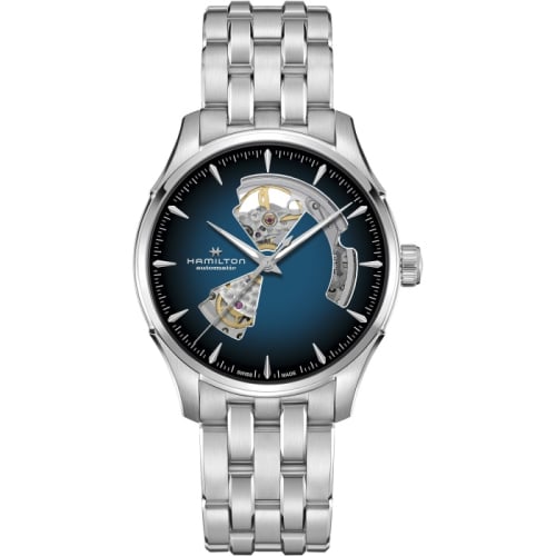 Hamilton Jazzmaster Open Heart 40 Stainless Steel / Blue Gradient / Bracelet