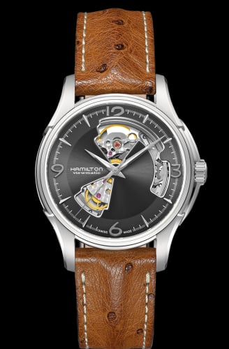 Hamilton Jazzmaster Open Heart 40 Stainless Steel / Grey