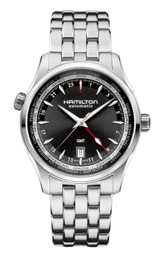 Hamilton Jazzmaster GMT 42mm Black Dial Bracelet