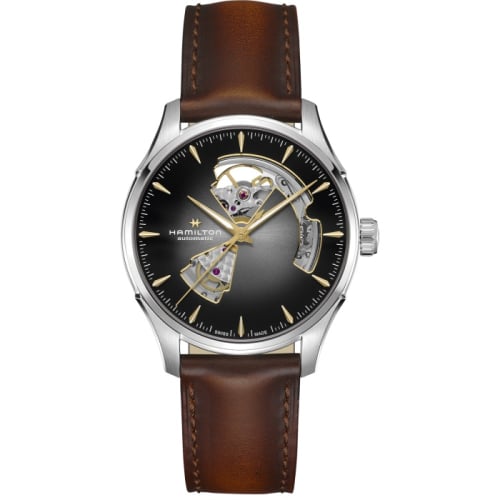 Hamilton Jazzmaster Open Heart 40 Stainless Steel / Grey Gradient