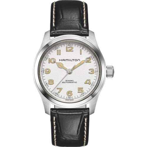Hamilton Khaki Field Murph 38 Stainless Steel / White