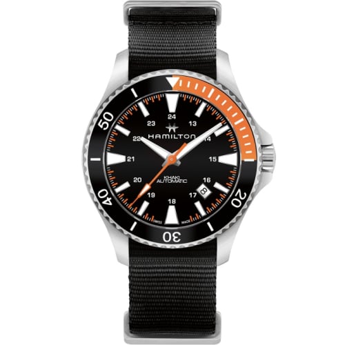 Hamilton Khaki Navy Scuba Auto Stainless Steel / Black