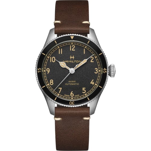 Hamilton Khaki Pilot Pioneer 38 Stainless Steel / Black