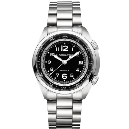 Hamilton Khaki Pilot Pioneer Auto Stainless Steel / Black / Bracelet