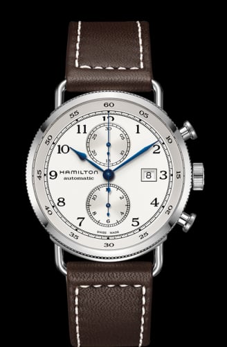 Hamilton Pioneer Auto Chrono 44 Stainless Steel / Silver