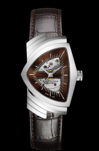 Hamilton Ventura Automatic Gents Stainless Steel / Mahogany