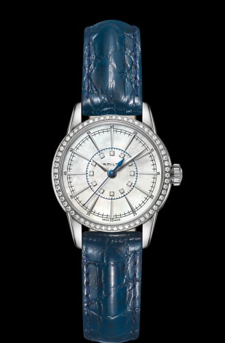 Hamilton Railroad Lady 28 Quartz Stainless Steel - Diamond / MOP