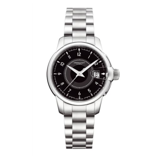 Hamilton Railroad 38 Auto Stainless Steel / Black / Bracelet
