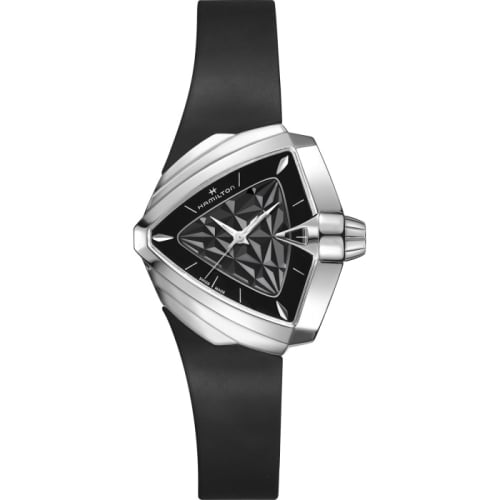 Hamilton Ventura S Quartz 34.5 Stainless Steel / Black 3D