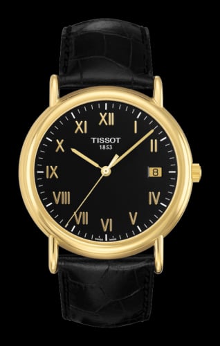 Tissot Carson Quartz 40 Yellow Gold / Black / Strap