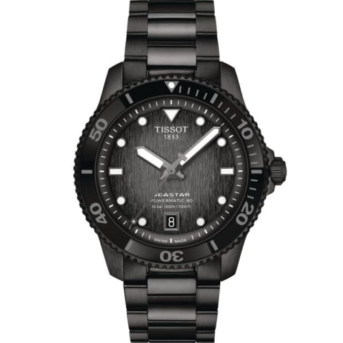 Tissot Seastar 1000 Powermatic 80 40 PVD / Grey / Bracelet