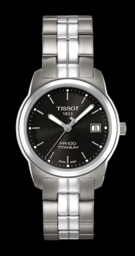 Tissot PR 100 Quartz 27 Titanium / Black / Bracelet