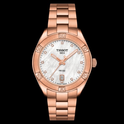 Tissot PR 100 Sport Chic 36 Rose Gold / MOP / Bracelet