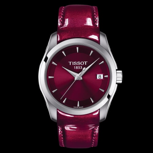 Tissot Couturier Quartz 32 Stainless Steel / Red / Strap