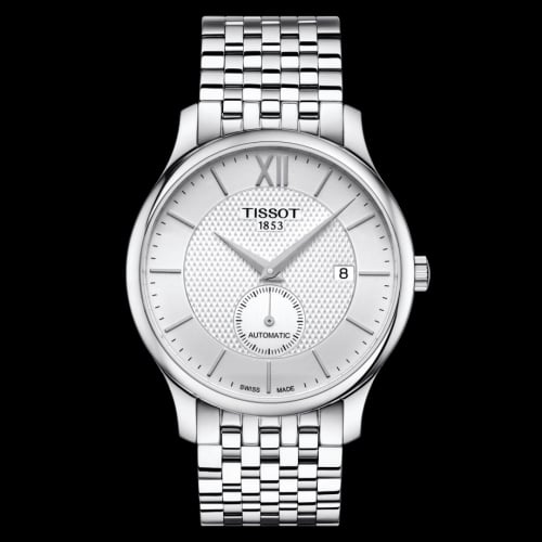 Tissot Tradition Automatic Small Second Stainless Steel / Silver / Bracelet