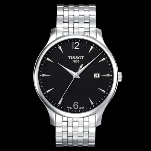 Tissot Tradition Stainless Steel / Black / Bracelet