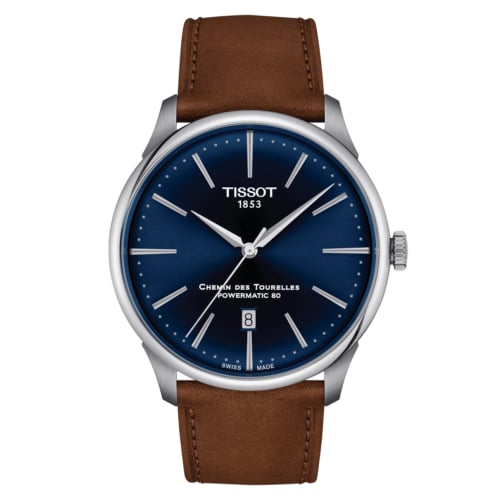Tissot Chemin Des Tourelles Powermatic 80 42 Stainless Steel / Blue