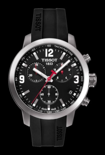 Tissot PRC 200 Quartz Chronograph Stainless Steel / Black / Rubber