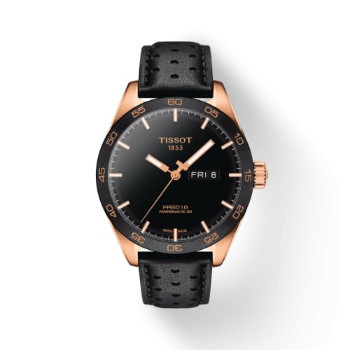 Tissot PRS 516 Powermatic 80 PVD Rose / Black