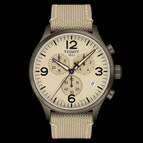 Tissot Chrono XL Khaki PVD / Beige