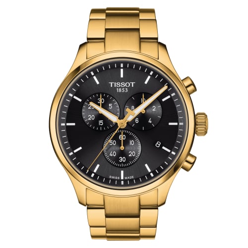 Tissot Chrono XL Classic Yellow Gold / Black / Bracelet