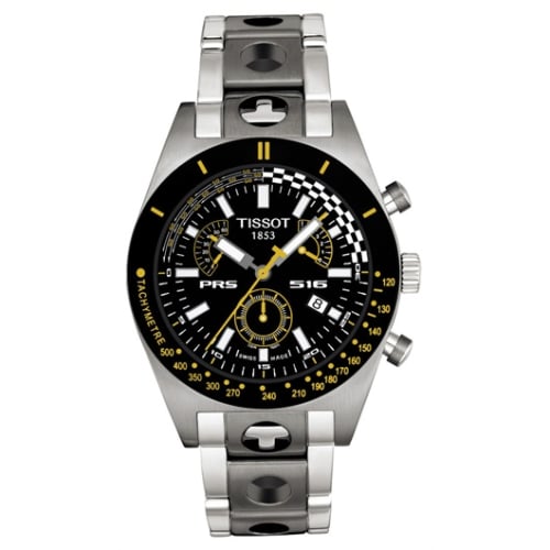 Tissot PRS 516 Quartz Chronograph 40 Stainless Steel / Black / Bracelet