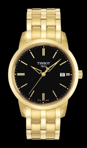 Tissot Dream Quartz 38 Yellow Gold PVD / Black / Bracelet