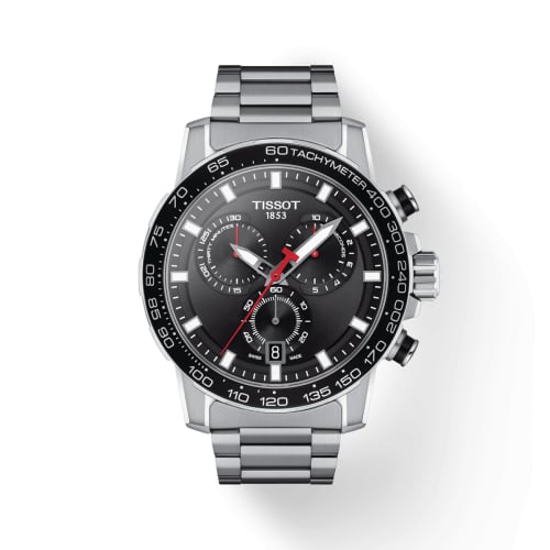 Tissot Supersport Chrono Stainless Steel / Black / Bracelet