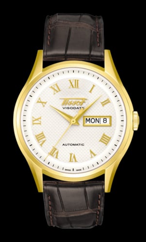 Tissot Visodate Automatic Yellow Gold / Silver / Strap