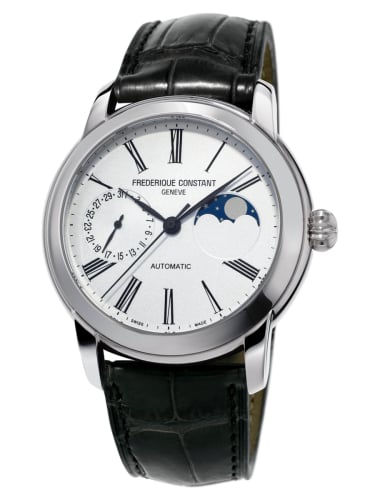 Frederique Constant Classic Moonphase Manufacture Stainless Steel / Silver