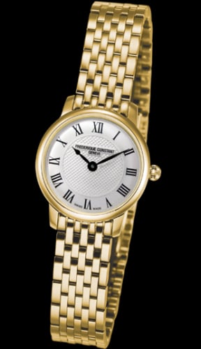Frederique Constant Slimline Mini Yellow Gold / Silver / Bracelet