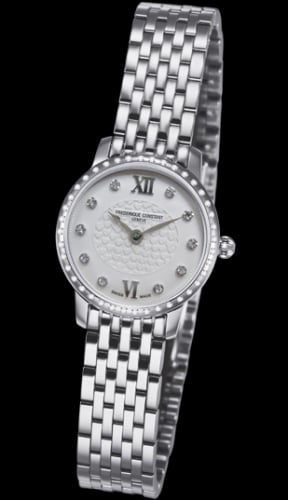 Frederique Constant Slimline Mini Stainless Steel - Diamond / Silver / Bracelet