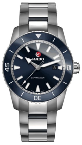 Rado HyperChrome Captain Cook 45 Titanium / Blue / Bracelet