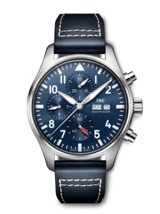 IWC Schaffhausen Pilot's Watch Chronograph Stainless Steel / Blue