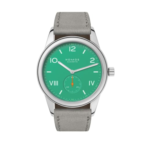 Nomos Glashütte Club Campus 38 Electric Green / See-Through