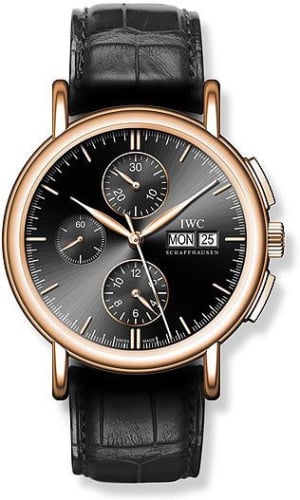 IWC Schaffhausen Portofino Chronograph Rose Gold / Black
