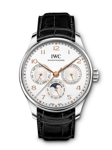 IWC Schaffhausen Portugieser Perpetual Calendar 42 Stainless Steel / Silver / Alligator
