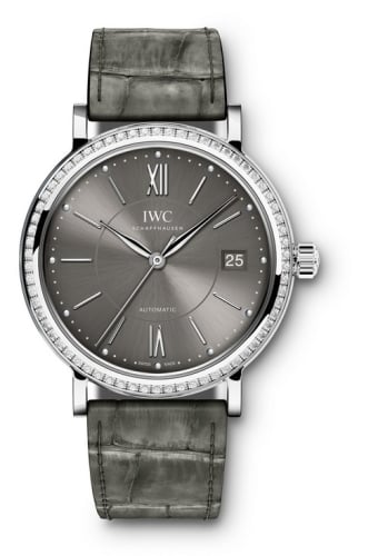 IWC Schaffhausen Portofino Automatic 37 Stainless Steel / Diamond / Ardoise
