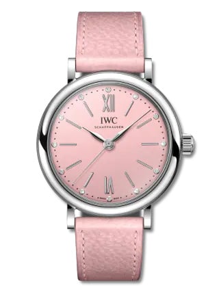 IWC Schaffhausen Portofino 34 Stainless Steel / Peach Powder