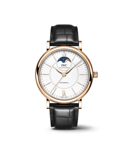 IWC Schaffhausen Portofino Automatic Moonphase Red Gold / Silver