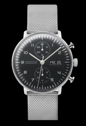 Junghans Max Bill Chronoscope Black Day / Date Bracelet