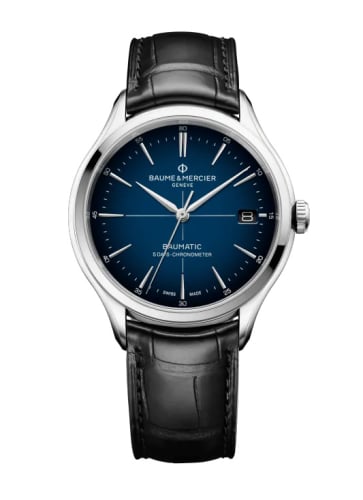 Baume & Mercier Clifton Baumatic Stainless Steel / Blue / Strap / COSC