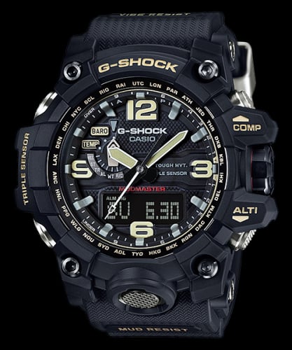 Casio G-Shock Mudmaster Triple Sensor Black / Black