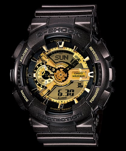 Casio GA-110BR-5A Black Gold