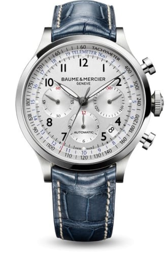 Baume & Mercier Capeland Chronograph 44 Silver / Alligator