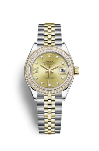 Rolex Lady-Datejust 28 Rolesor Yellow Diamond / Jubilee / Champagne Diamond