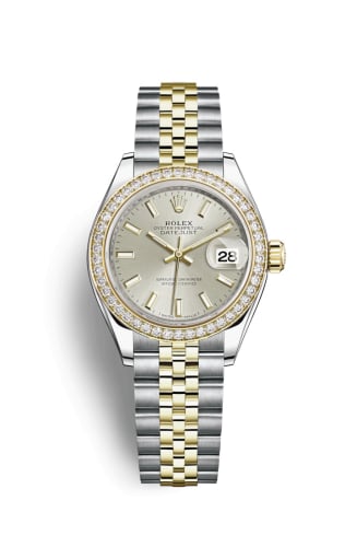 Rolex Lady-Datejust 28 Rolesor Yellow Diamond / Jubilee / Silver