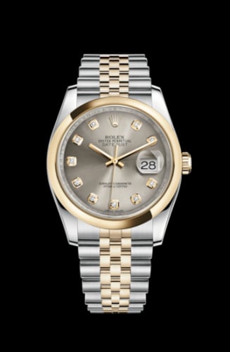 Rolex Datejust 36 Rolesor Yellow Domed / Jubilee / Steel Diamonds