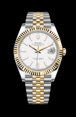 Rolex Datejust 41 Rolesor Yellow Fluted / Jubilee / White
