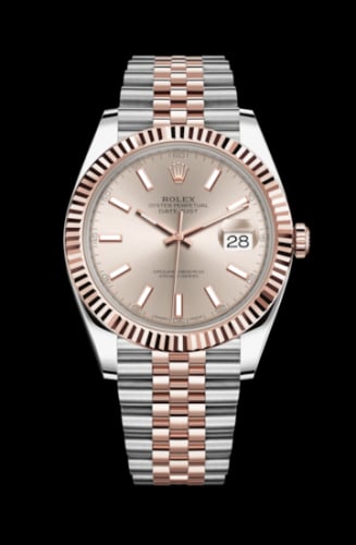 Rolex Datejust 41 Rolesor Everose Fluted / Jubilee / Sundust
